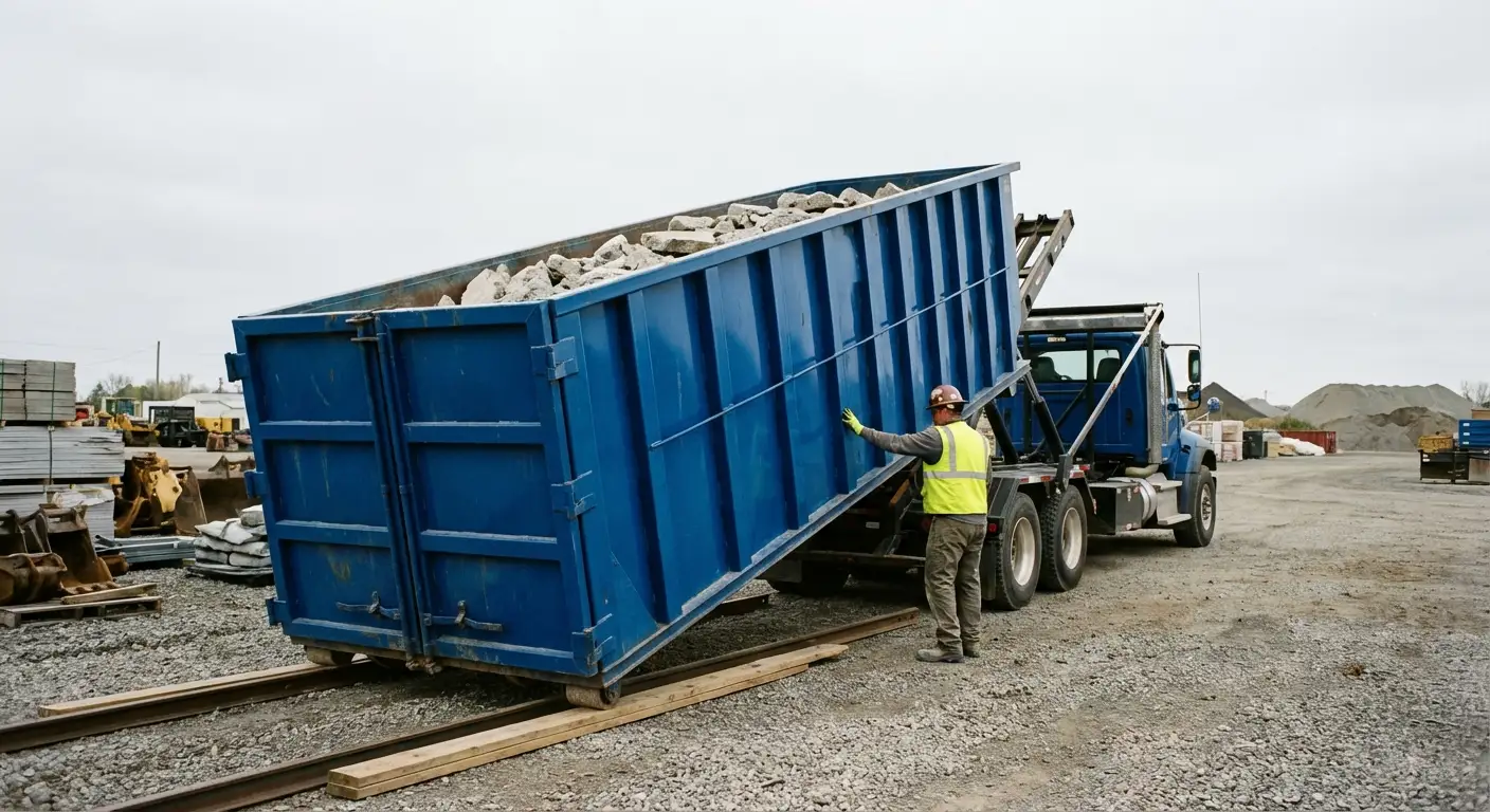 Heavy duty concrete dumpster specifications in South Bend, IN