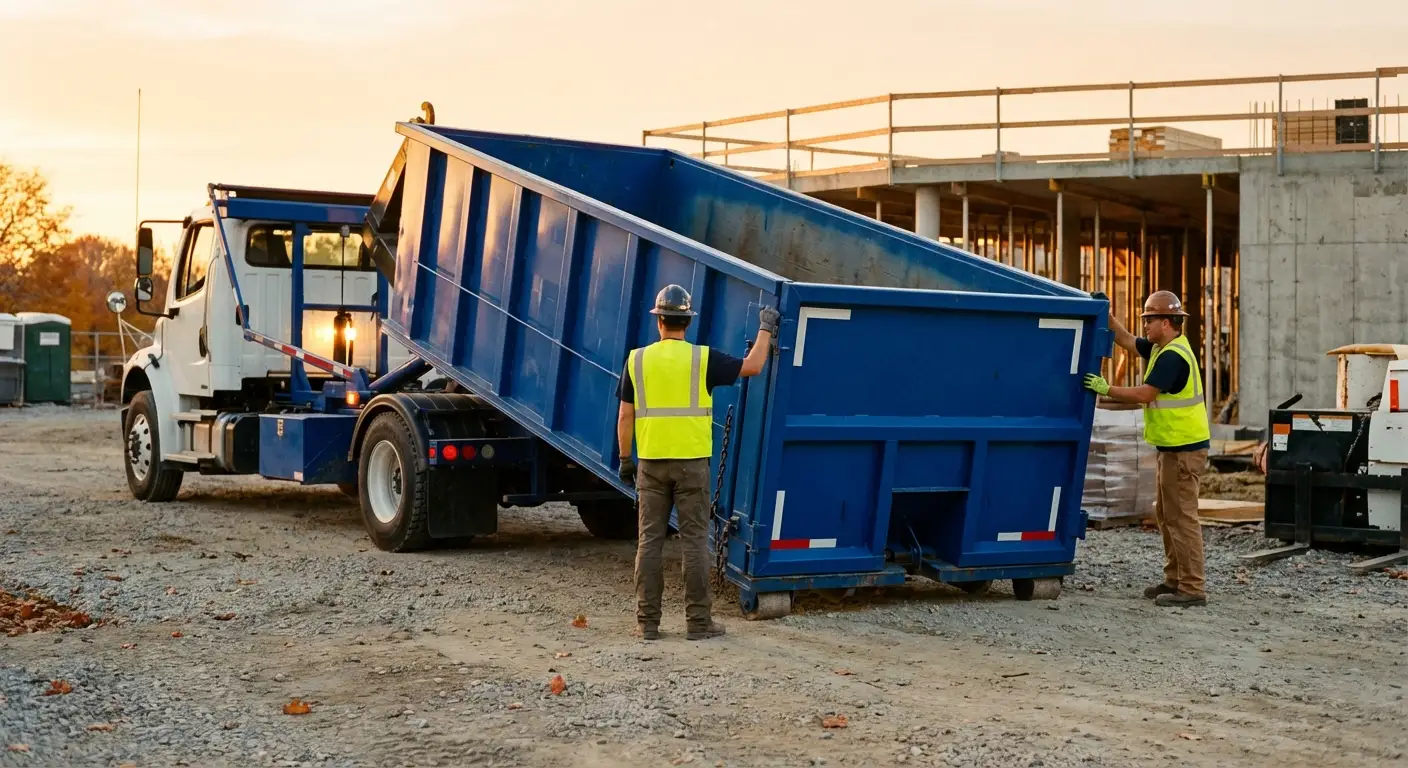 Commercial dumpster rental delivery in South Bend, IN