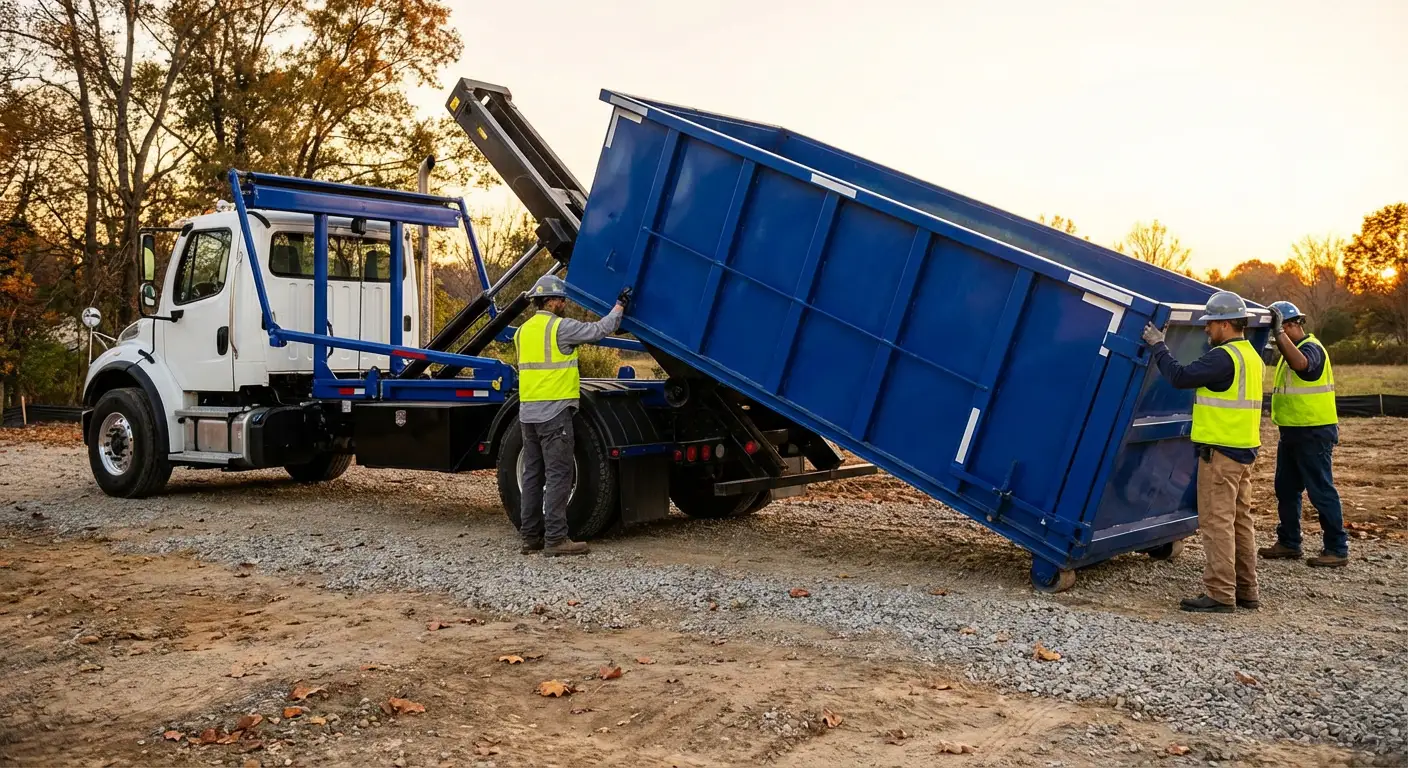 Construction dumpster delivery in South Bend, IN