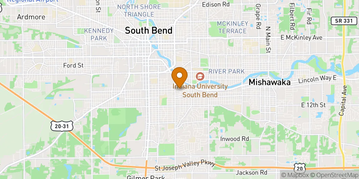  neighborhood map in South Bend, IN